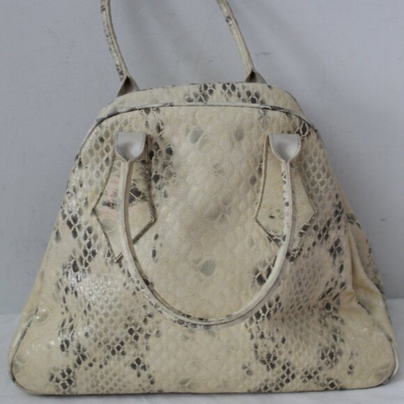 Vivienne Westwood Snake Print Leather Bowling Bag Shoulder Bag Tote Yasmine - Picture 6 of 15